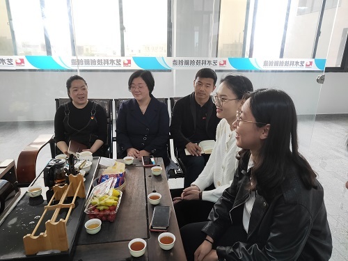 党委书记吴颖芳赴艺术与科技学院党支部调研